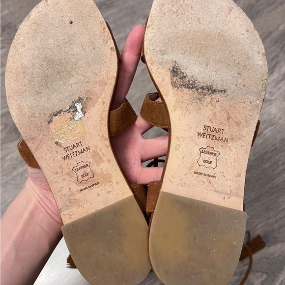 Stuart Weitzman suede gladiator sandal - Picture 4 of 4
